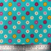 Tissu imprimé floral Crafty By Chatham Glyn 100 % coton, 112 cm de large, tissu numérique pour travaux manuels, couture, matelassage et confection de vêtements.